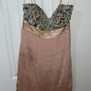 Sherri Hill Fringe Cocktail Dress